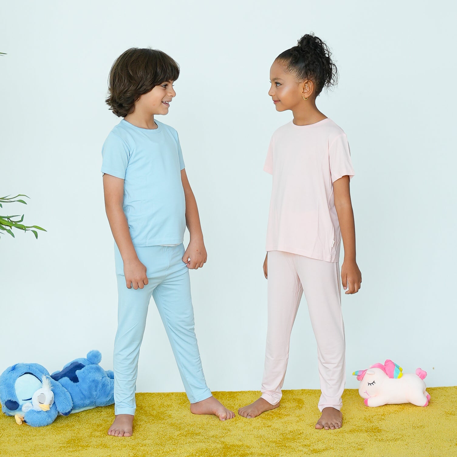 بيجامة صيفية - بالأزرق السماوي